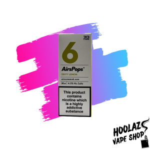 zesty lemon 4%. Airspops Zesty Lemon -30ml (40MG)