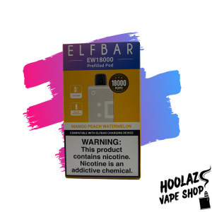 mango peach watermelon. ElfBar EW18000 Pod Mango Peach Watermelon