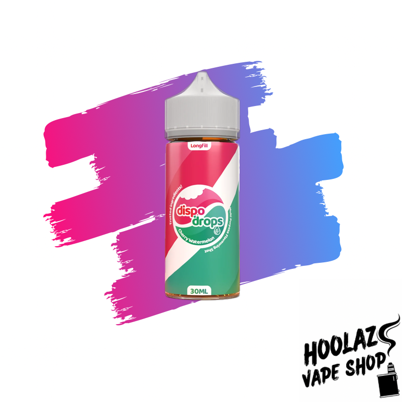 cherry watermelon. Dispo Drops longfill - Cherry Watermelon Flovour Shot (120ml)