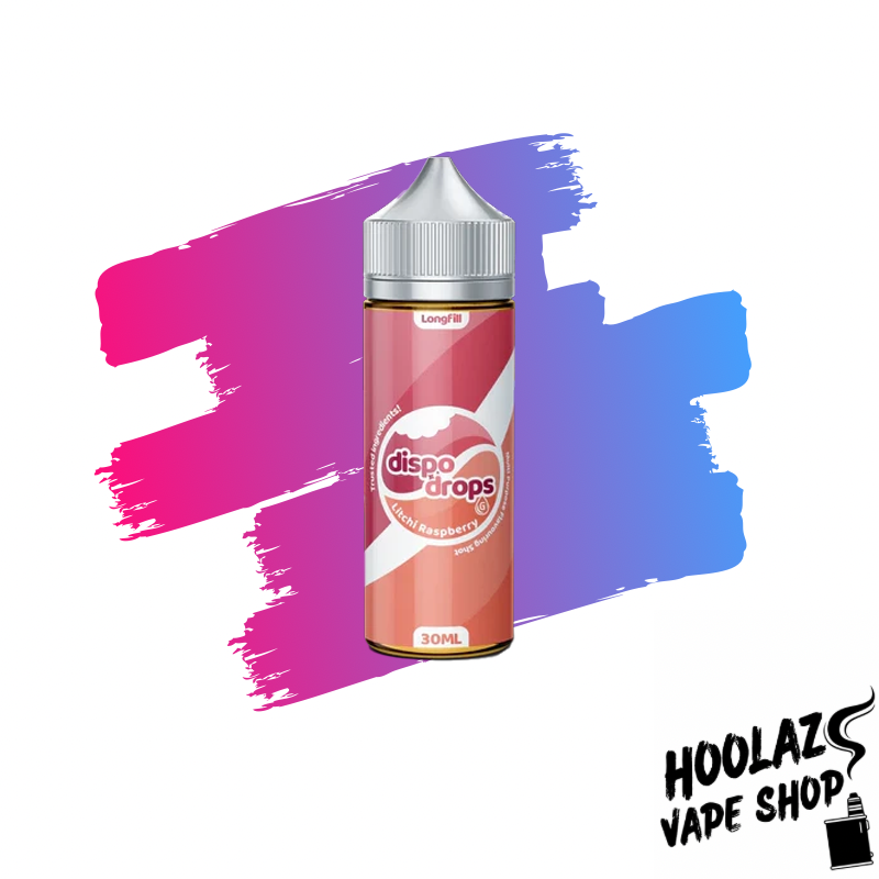 litchi rapsberry. Dispo Drops longfill - Litchi Raspberry Flovour Shot (120ml)